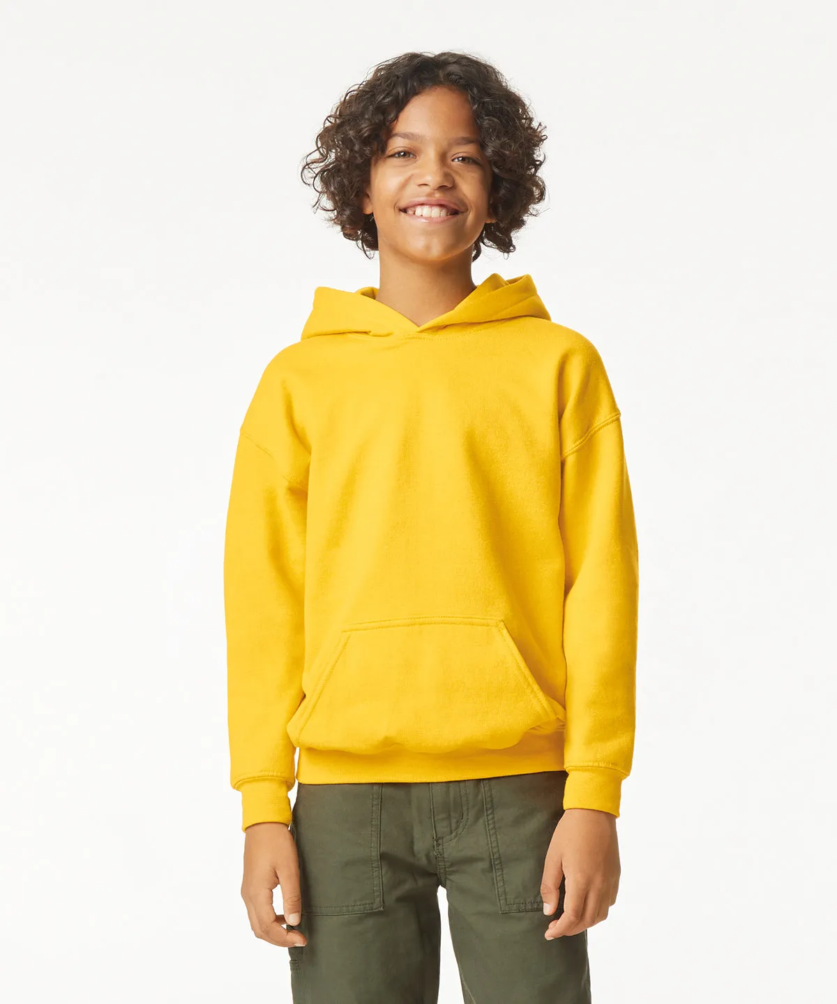 Softstyle midweight fleece youth hoodie | Ringspun Sport Grey