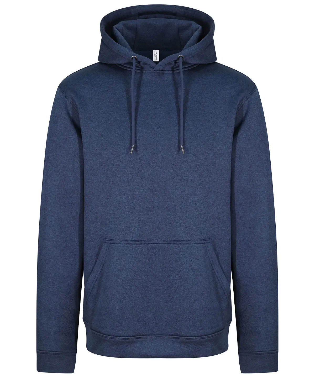 Sports polyester hoodie | Blue Melange