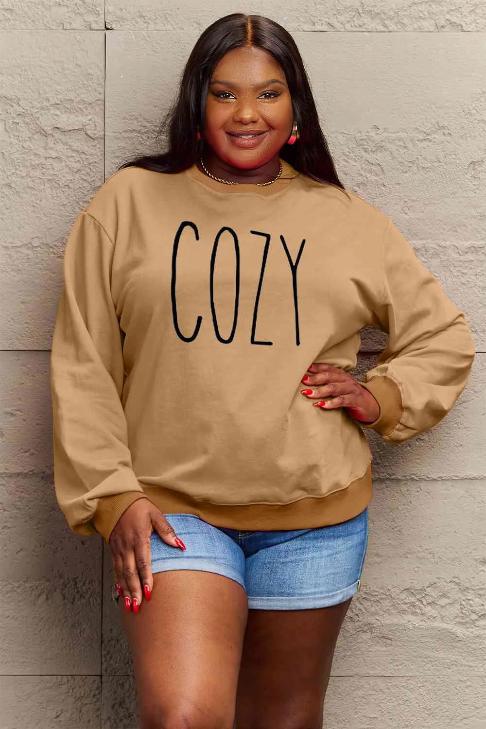 TastyHottie - Simply Love Full Size COZY Graphic Sweatshirt