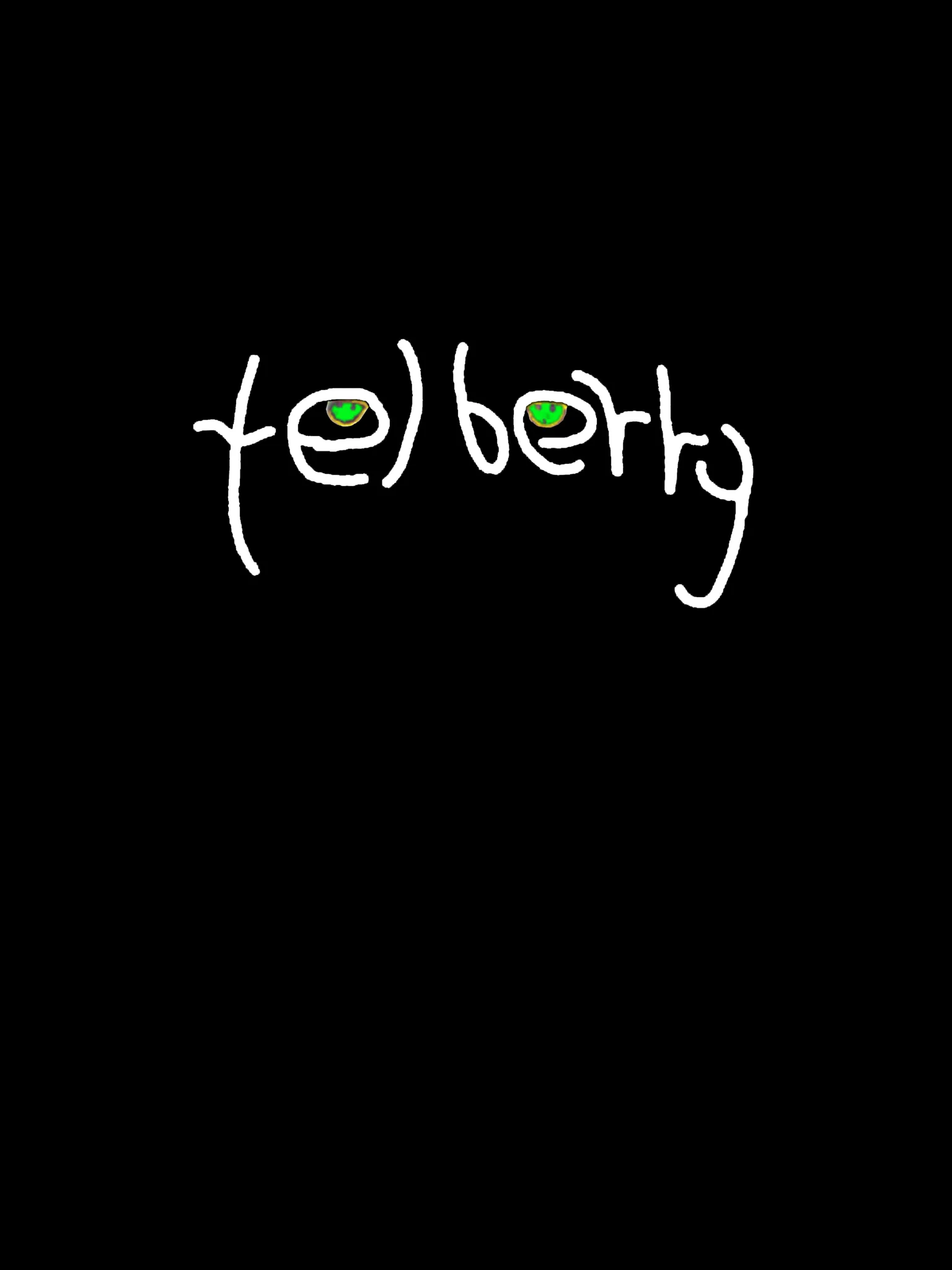telberry Signature Logo White Tee