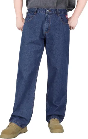 TICOMELA FR Jeans for Men Flame Resistant Pants 11.5oz 100% Cotton Heavy Duty Denim Pre-Washed Relaxed FR Jeans