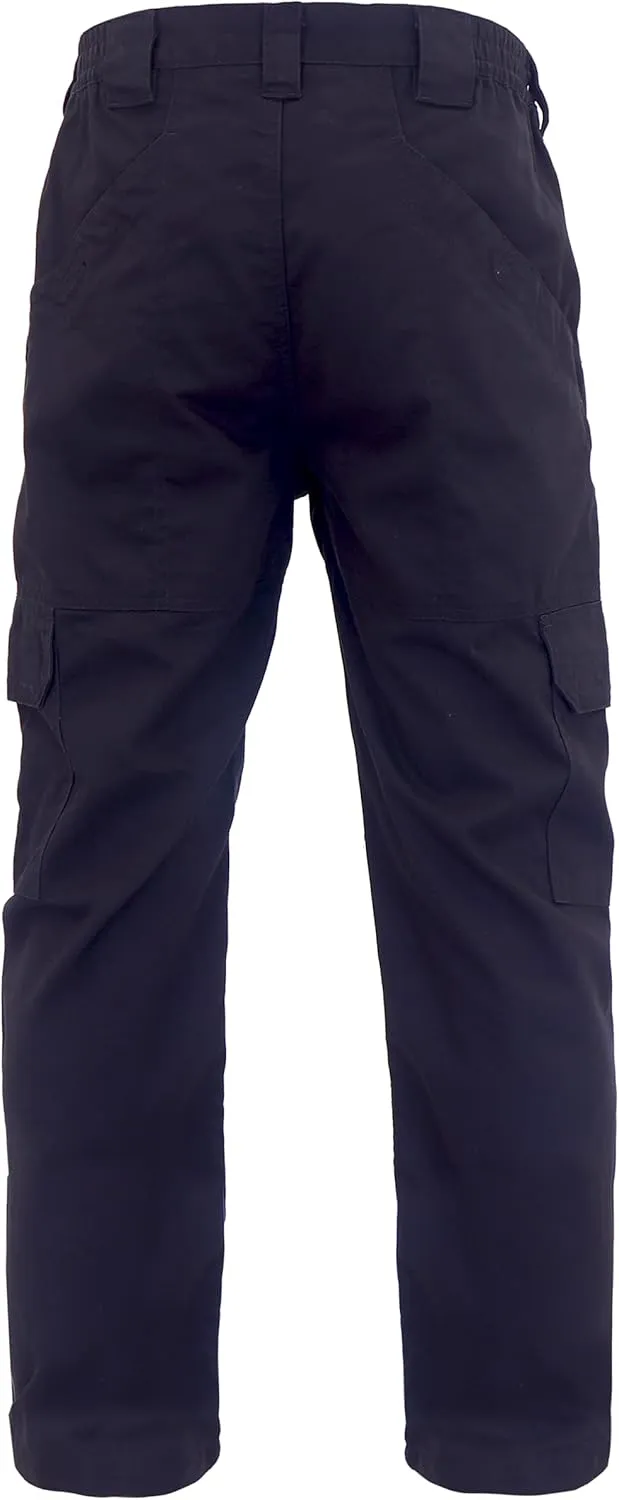 TICOMELA FR Pants for Men Flame Resistant Cargo Pants Lightweight 100% Cotton NFPA2112 7.5oz Elastic Waist Pants