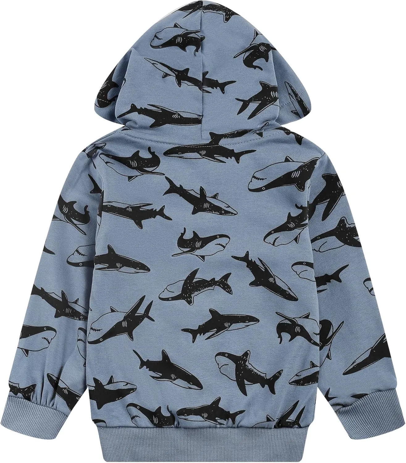 Toddler Zip Up Hoodie Sweatshirt Fall Clothes Boys Jacket With Hood 2-7 Years