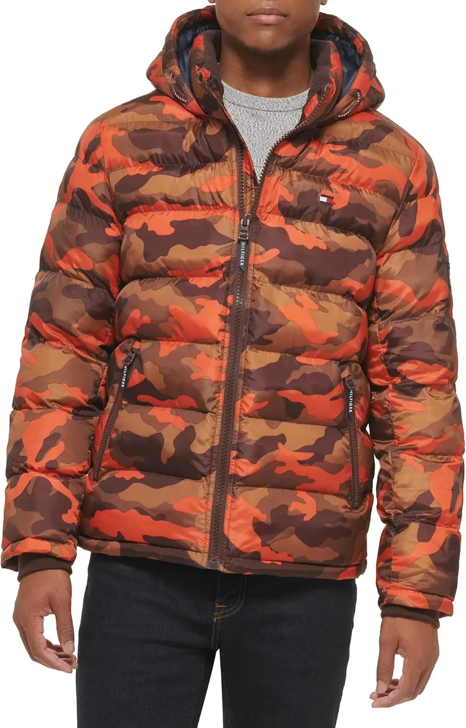 Tommy Hilfiger Men's Hooded Puffer Jacket (Standard and Big & Tall)
