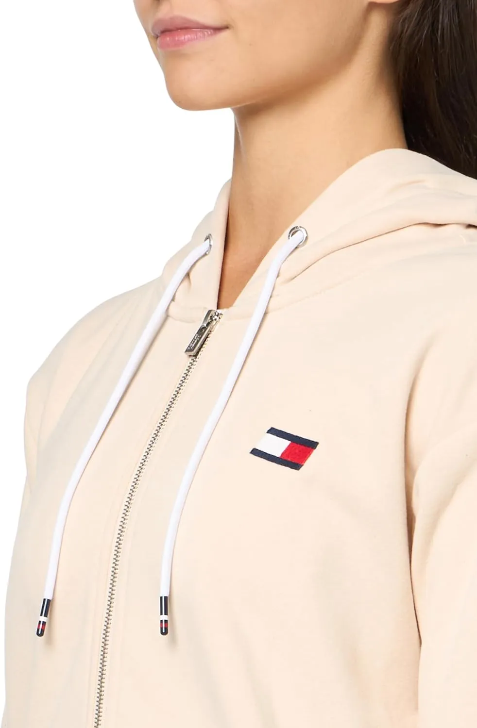 Tommy Hilfiger Women's Fleece Relaxed Full Zip Hooded Jacket