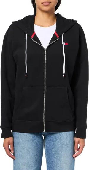 Tommy Hilfiger Women's Fleece Relaxed Full Zip Hooded Jacket