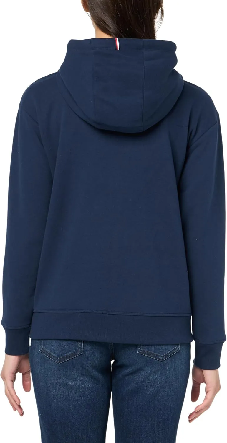 Tommy Hilfiger Women's Fleece Relaxed Full Zip Hooded Jacket