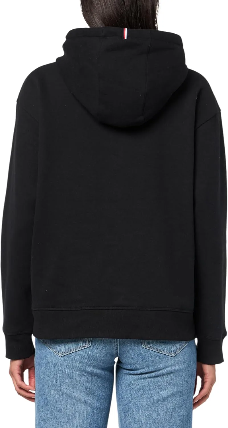 Tommy Hilfiger Women's Fleece Relaxed Full Zip Hooded Jacket
