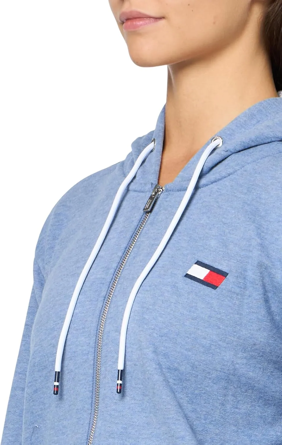 Tommy Hilfiger Women's Fleece Relaxed Full Zip Hooded Jacket