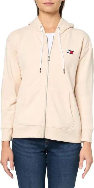 Tommy Hilfiger Women's Fleece Relaxed Full Zip Hooded Jacket