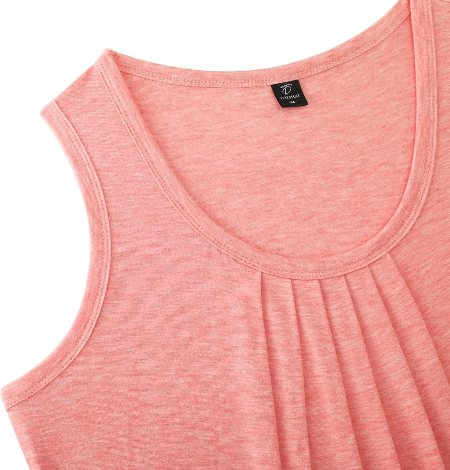 Totatuit Womens Summer Tank Tops 2025 Flowy Sleeveless Tunic Scoop Neck Loose Fit T Shirts Tee Trendy Beach Vacation Outfits