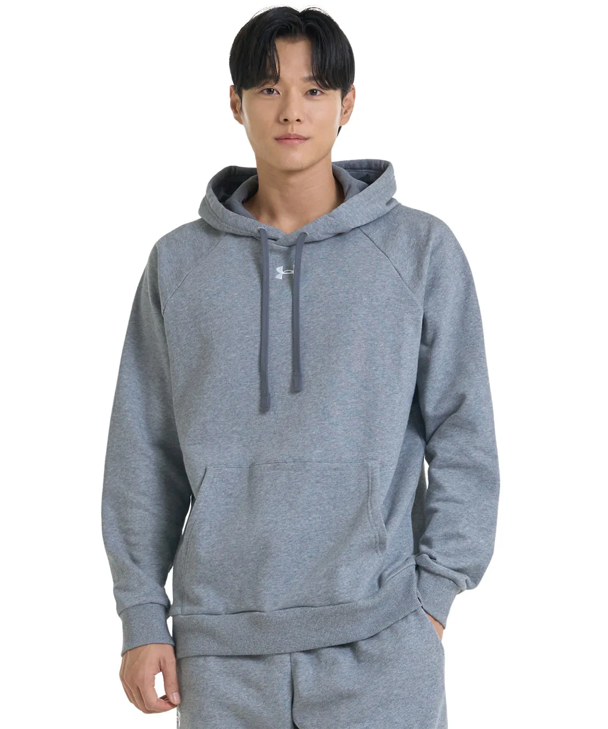 UA Rival fleece hoodie | Midnight Navy/White