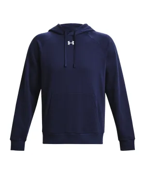 UA Rival fleece hoodie | Midnight Navy/White
