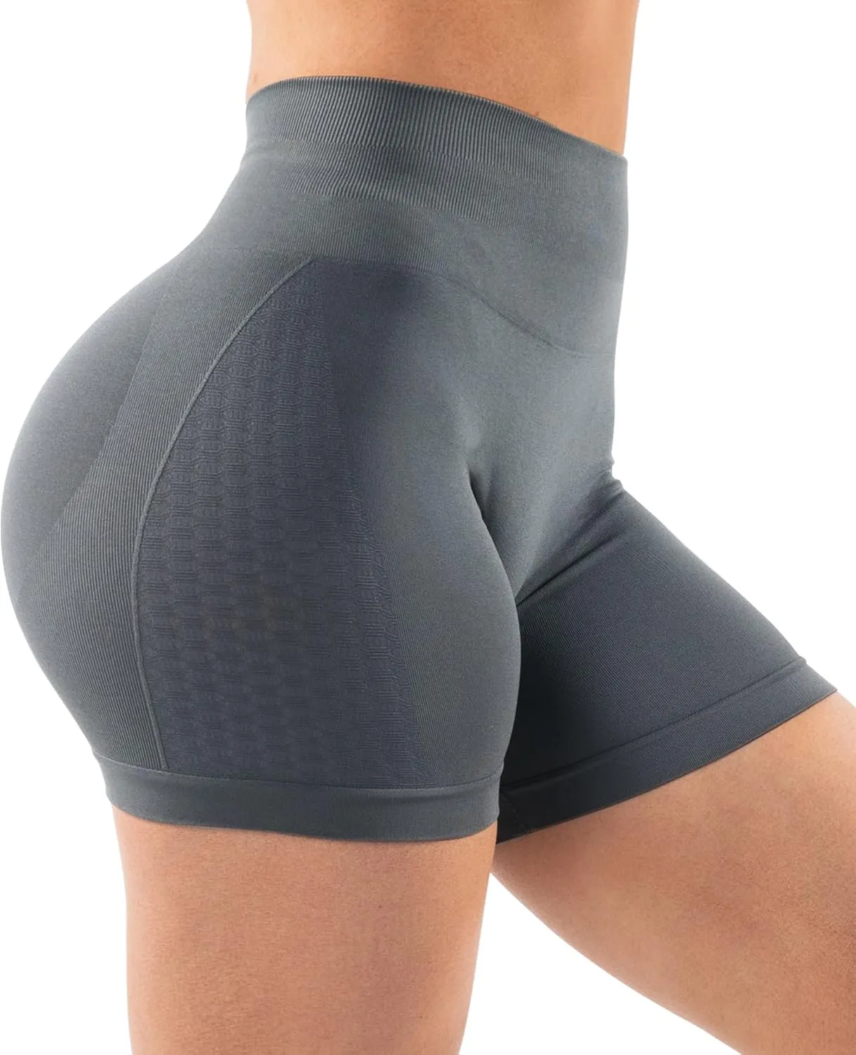 Unthewe 3 Piece Workout Butt Lifting Shorts for Women High Waisted Seamless Gym Yoga Booty Shorts