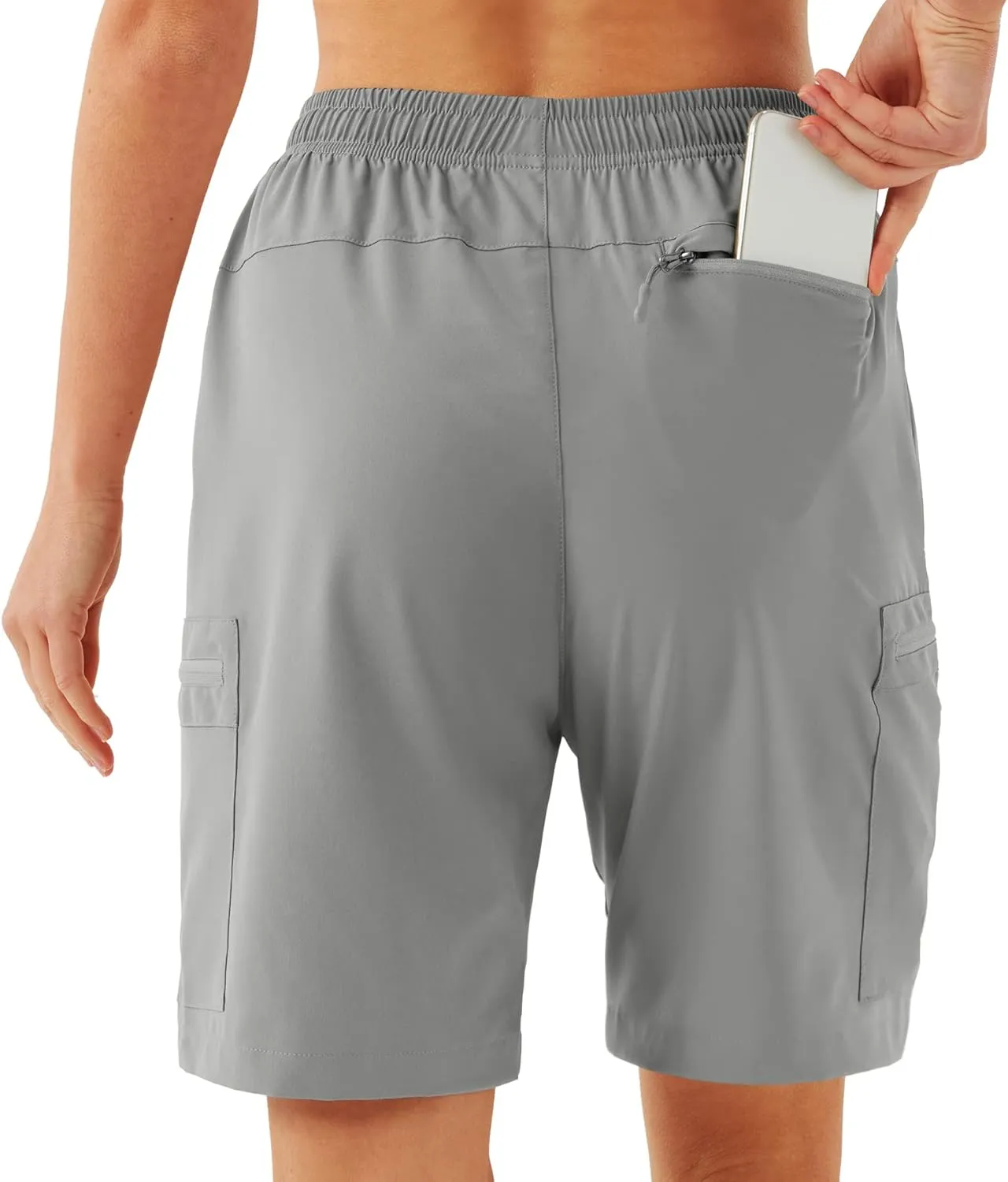 URBEST Women's Hiking Cargo Shorts Quick Dry Lightweight Summer Shorts for Women Outdoor Travel Golf Active