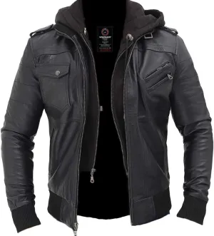Visionary Modish Men's Fashion Real leather jacket- Genuine Lambskin leather jacket Biker Style-VM19217211