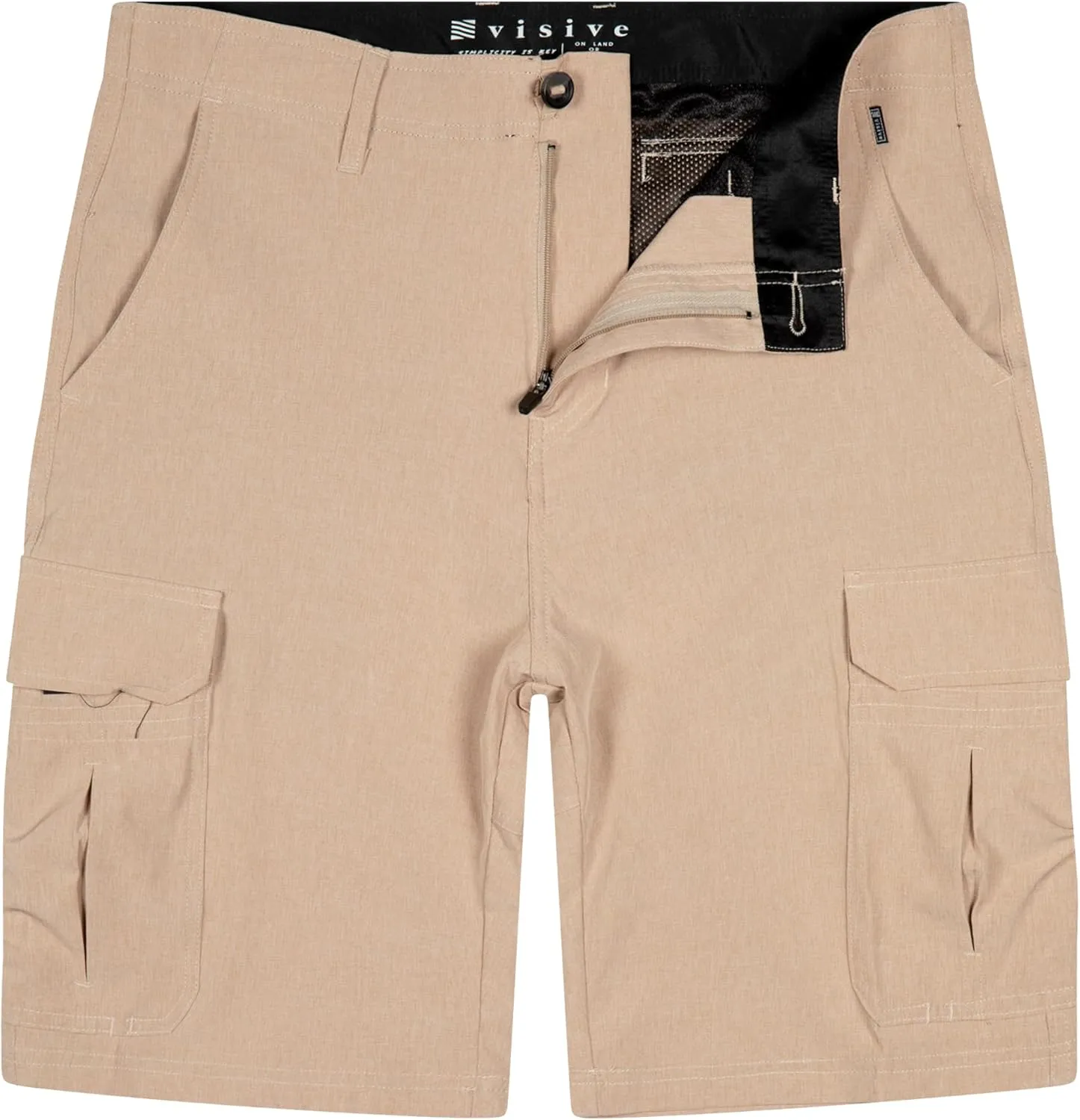 Visive Premium Hybrid Shorts Men Quick Dry Golf Stretch Board Shorts Swim Trunks Summer Big Men