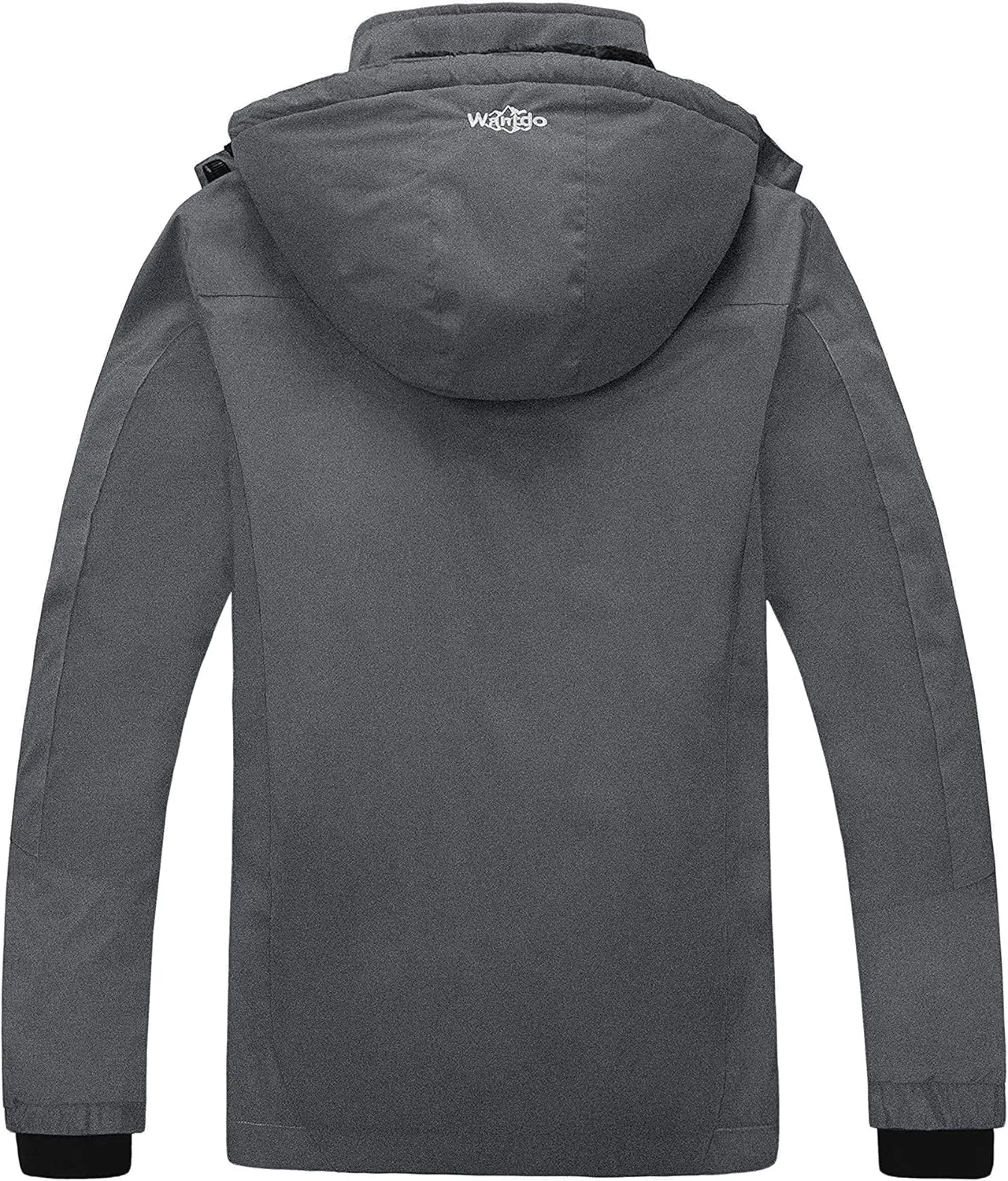 wantdo Women's Mountain Waterproof Ski Jacket Windproof Rain Jacket Winter Warm Hooded Coat