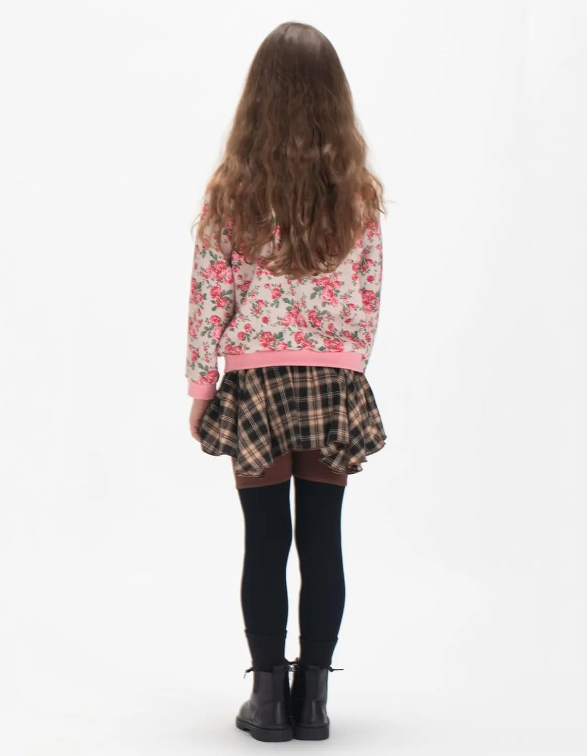 WELAKEN Girls Lightweight Bomber Jacket Floral Print Full Zip Outwear Jacket with Pockets