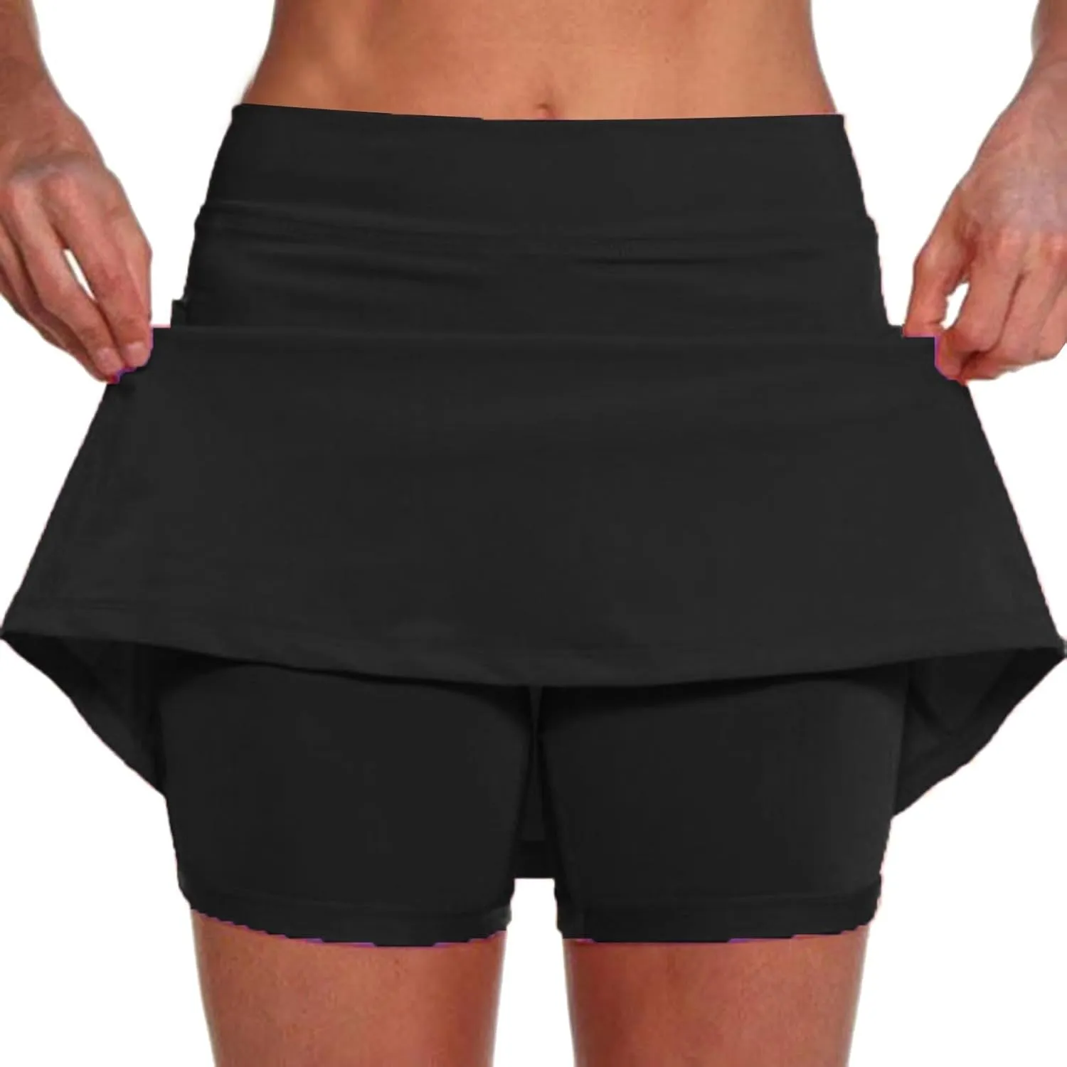 Women Skorts with Pockets Golf Tennis Skirt High Waisted Athletic Skort Casual Summer Mini Skirt with Shorts