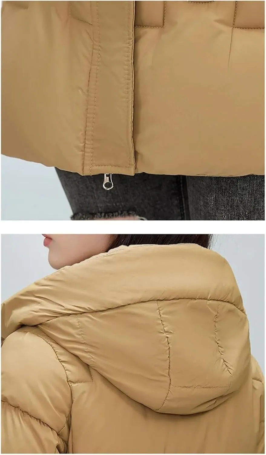 Women Warm Cotton Padded Jacket Long Down Cotton Coat Parkas Overcoat Hooded Outwear Ladies Jacket