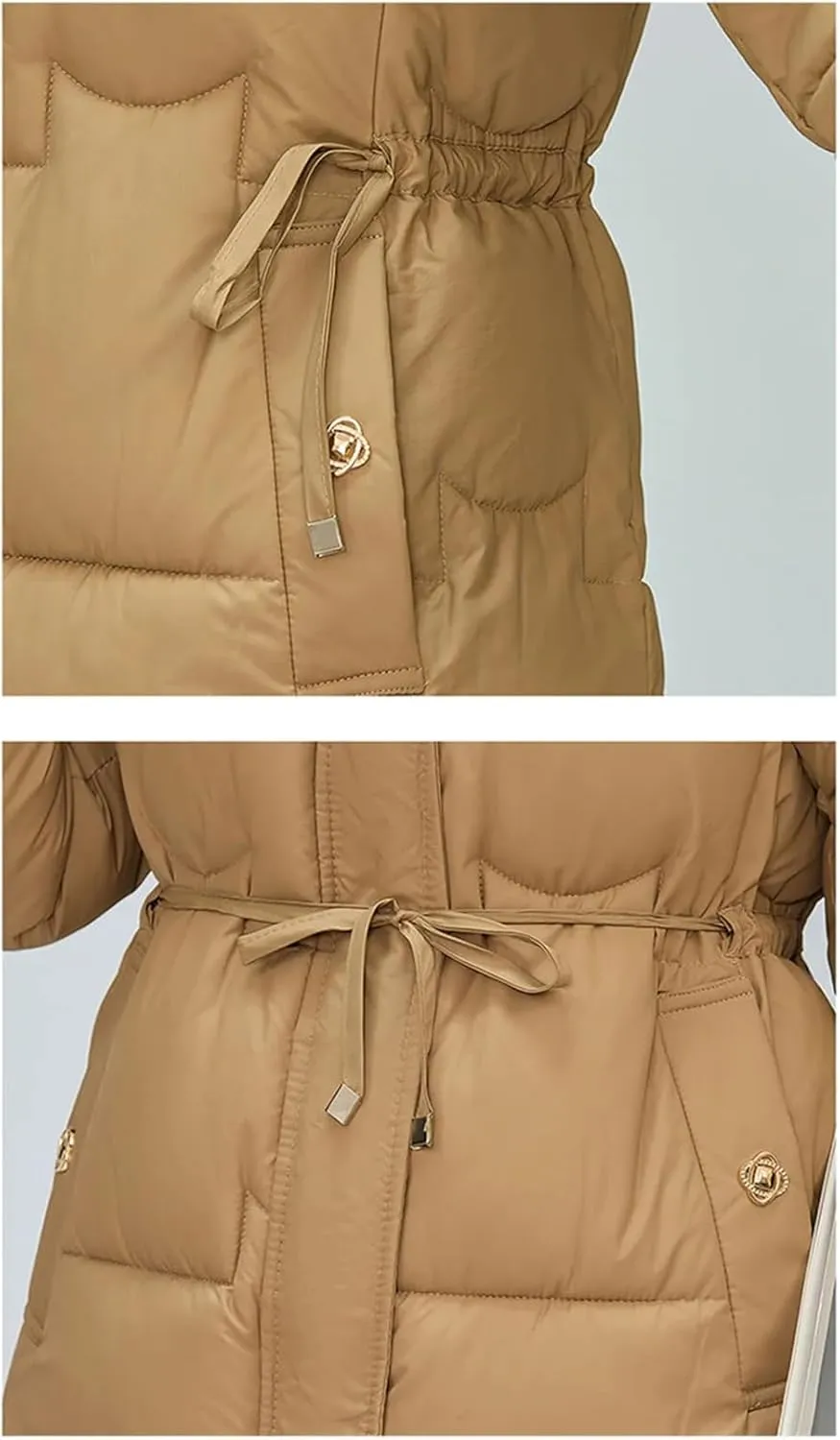 Women Warm Cotton Padded Jacket Long Down Cotton Coat Parkas Overcoat Hooded Outwear Ladies Jacket