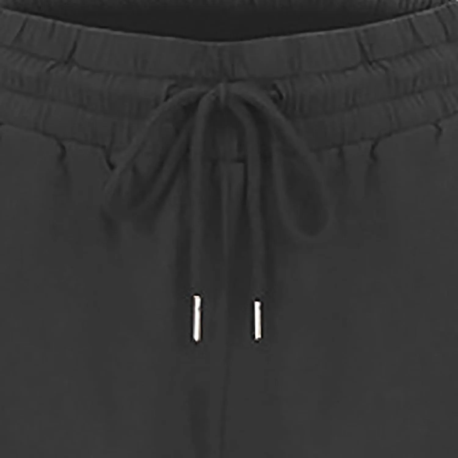 Women's Casual Cotton Linen Pants Summer Relax Fit Elastic Waist Straight Leg Slacks Comfy Solid Lounge Long Trousers