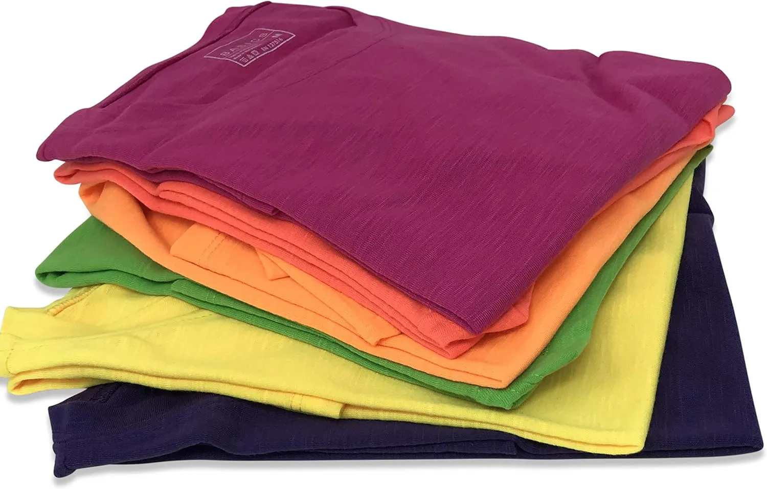 Women's Everyday Flowy Slub Burnout Active Casual Workout Crew T Shirt Tops | Multi Packs & Colors