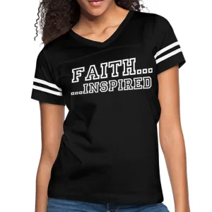Womens Graphic Vintage Tee, Faith Inspired Sport T-shirt