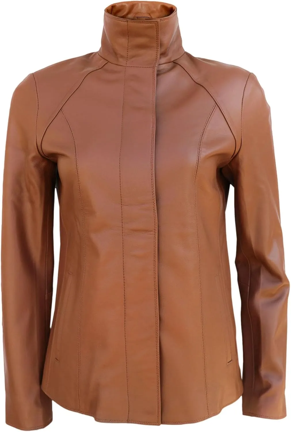 Womens Leather Jacket - Lambskin Leather Jacket Women - Casual Fashion Zip Up Stylish Jackets For Women