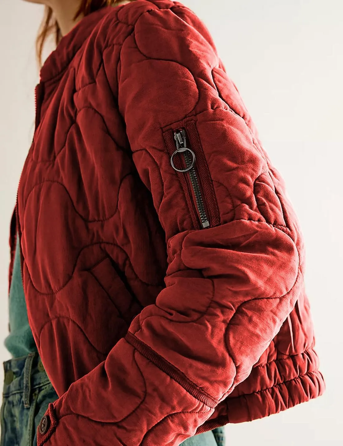 Women's Lightweight Zip Up Outerwear Coat Quilted Jacket Warm Down Puffer Jacket With Pockets
