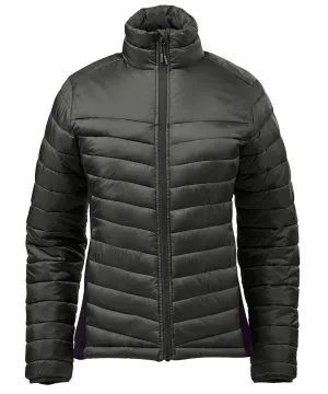 Womens Montserrat thermal jacket | Granite/Black