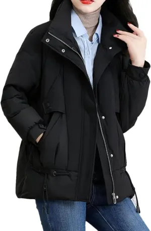Women's Overcoat Parka Down Cotton-Padded Jacket Outerwear Thickened Keep Warm Ladies' Coat Top