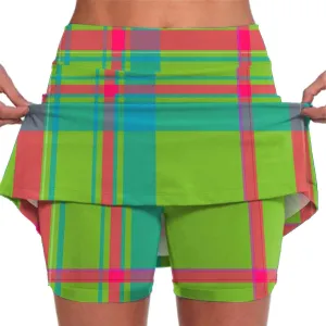 Womens Skorts with Pockets Summer Tummy Control High Waist Athletic Skorts Casual Work Vintage Fittted Micro Outfits