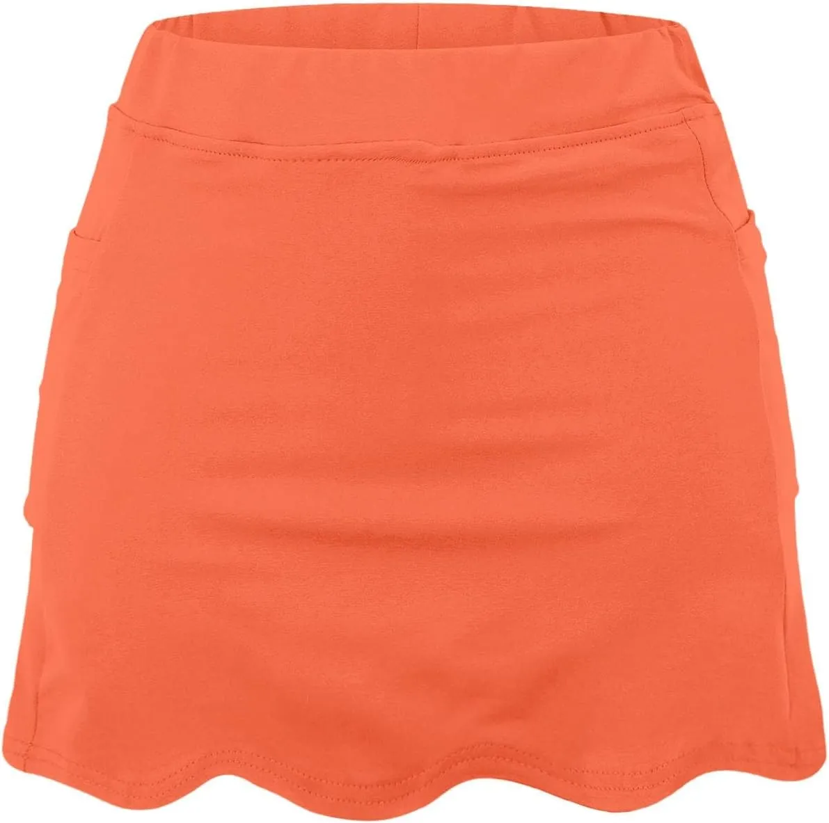 Womens Skorts with Pockets Summer Tummy Control Solid Yoga Shorts High Waist Baggy Casual Loose Fit Plus Size Skirt