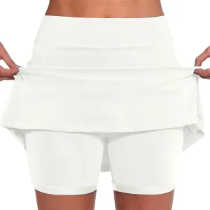 Womens Skorts with Pockets Tennis Skirts for Women Tummy Control Plus Size Skorts High Waist Athletic Shorts