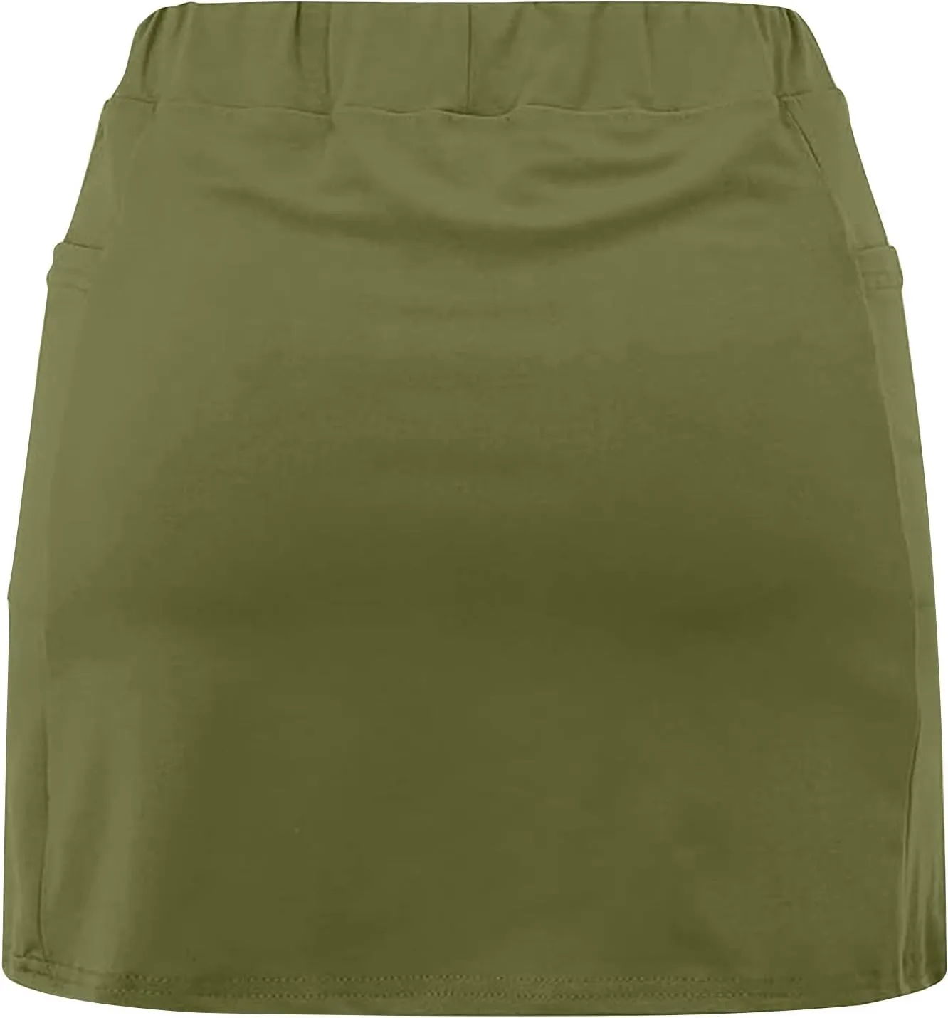 Womens Skorts with Pockets Tummy Control Plus Size Skorts Dressy Casual High Waist Athletic Shorts Trendy Skirts