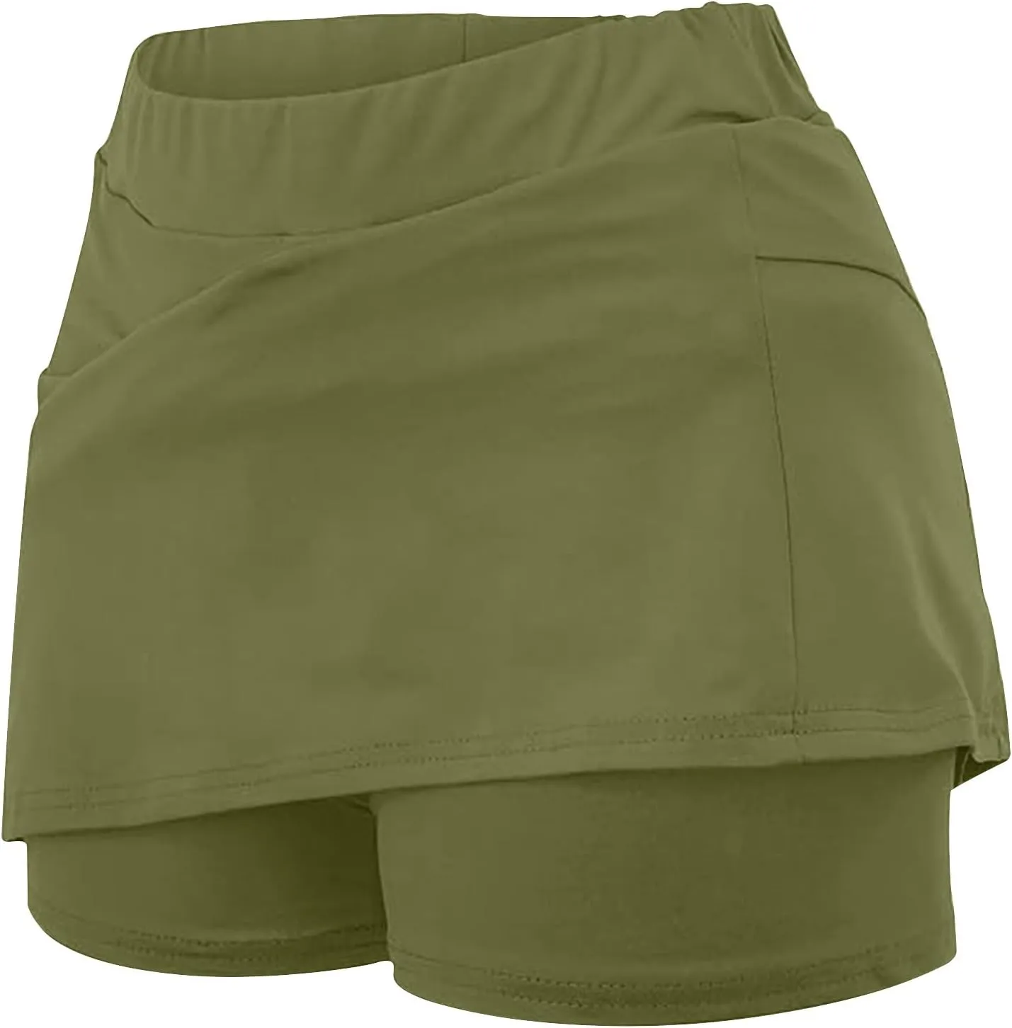 Womens Skorts with Pockets Tummy Control Plus Size Skorts Dressy Casual High Waist Athletic Shorts Trendy Skirts