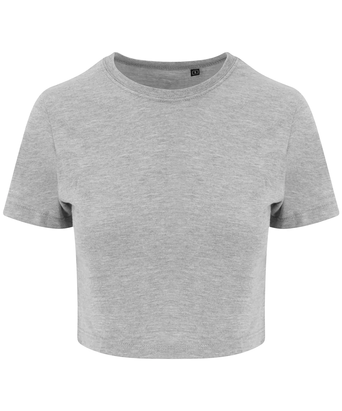 Womens triblend cropped T | Heather Grey