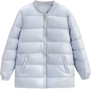 Women's Winter Thick Cotton-Padded Baseball Collar Coat