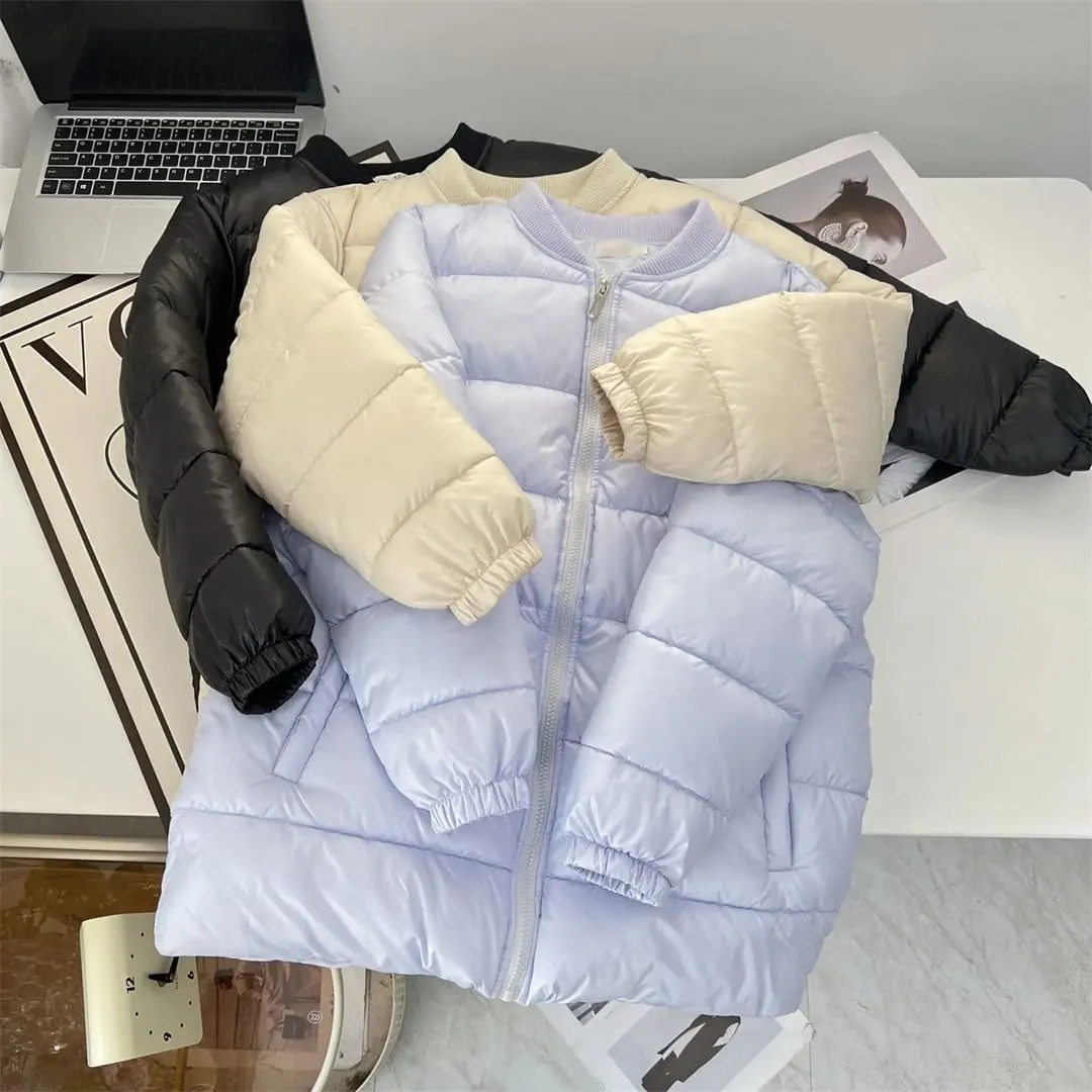 Women's Winter Thick Cotton-Padded Baseball Collar Coat