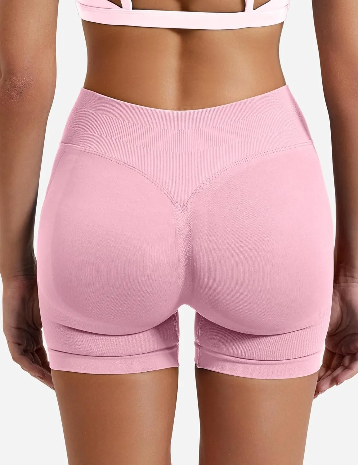 YEOREO SoftHue Women Workout Gym Impact Shorts Hidden Scrunch Butt Lifting 3.6"/4.5"/6" Seamless Shorts