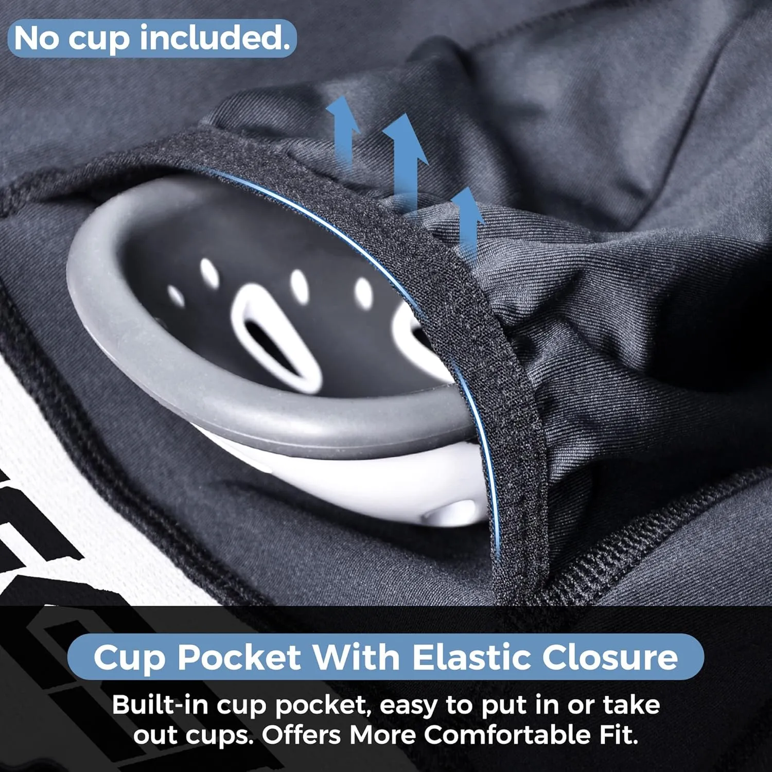 Youth Boys Baseball Compression Underwear w/Cup Pocket(NO Cup) Protective Athletic Shorts Football - 2 Pack