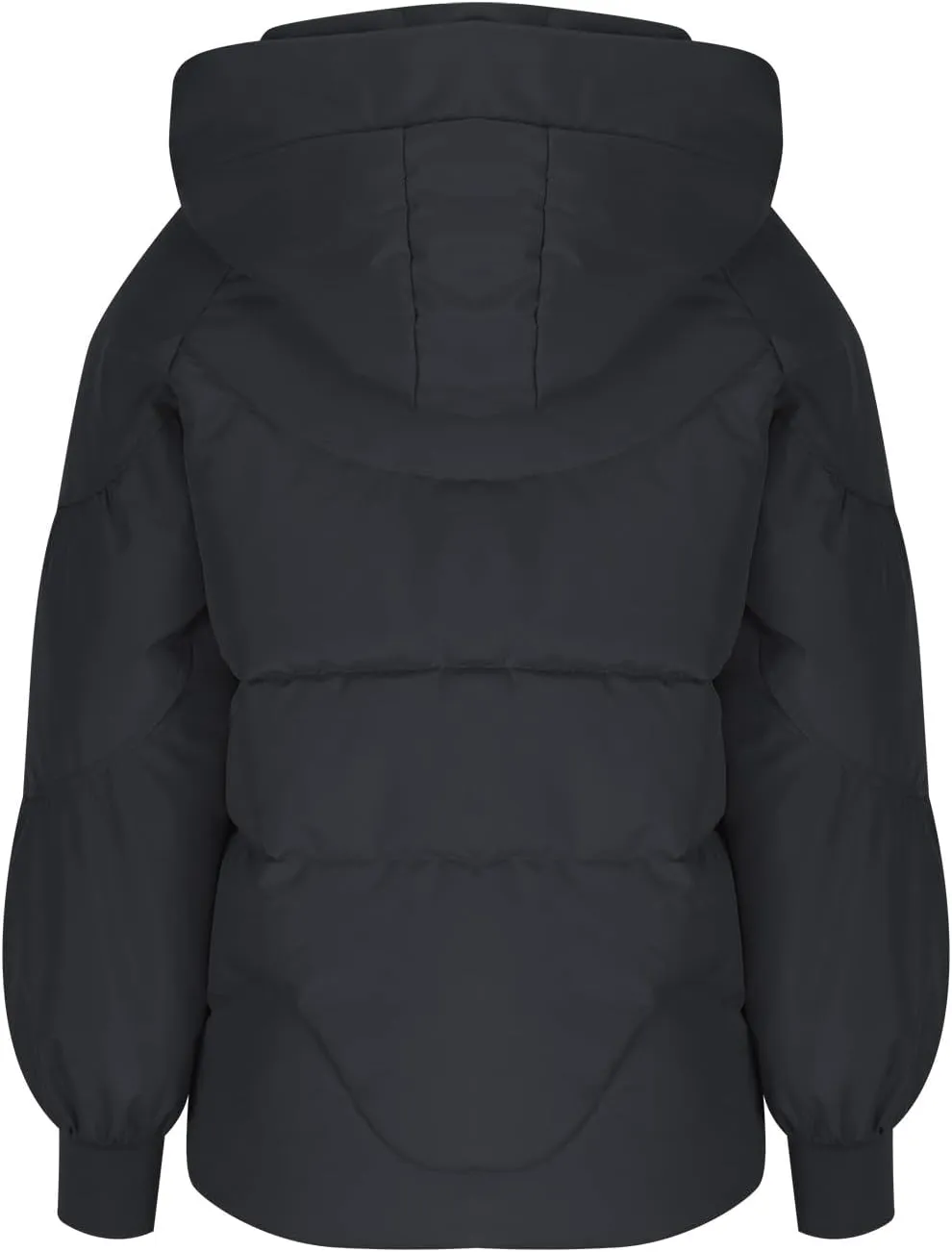 YRAETENM Womens Puffer Jacket Warm Long Zip up Hooded down Coats Heavyweight Quilted Coat Winter Outerwear with Pockets