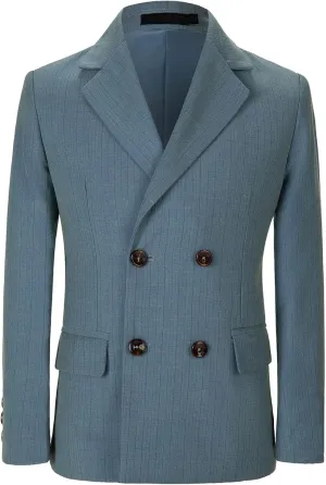 YuanLu Kids Boys Suit Button Down Blazer Casual Wear Dress Jacket Slim Fit Sport Coat