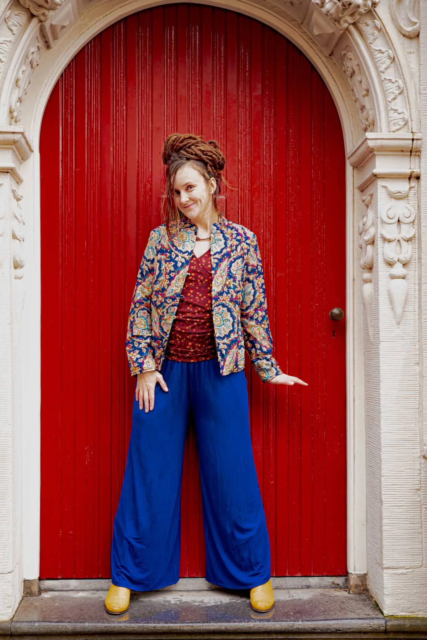 Zijden jacket- gevoerd jasje met fleece - Blue Vision
