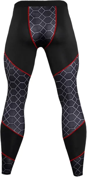 ZYXTIM Men's Compression Pants, Quick Dry Gym Workout Sports Running Tights Slim Fit Yoga Leggings with Pocket/Non-Pocket